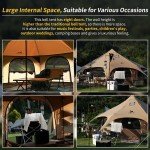 Canvas Bell Tent with Stove Jack - 16.4 Feet