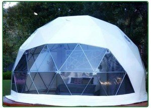 Luxury Glamping Dome Tent with Bathroom & Sunlight