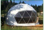 Luxury Glamping Dome Tent with Bathroom & Sunlight