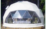 Luxury Glamping Dome Tent with Bathroom & Sunlight