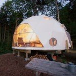 26ft Geodesic Dome Glamping Tent with Bathroom