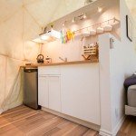 26ft Geodesic Dome Glamping Tent with Bathroom