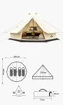 Large Waterproof Mongolian Yurt Tent for Glamping