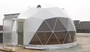 6m Luxury Geodesic Dome Tent with Bathroom