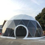 6m Luxury Geodesic Dome Tent with Bathroom