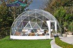 6m Luxury Geodesic Dome Tent with Bathroom
