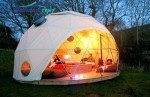 6m Luxury Geodesic Dome Tent with Bathroom