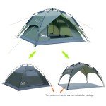 Desert&Fox Instant Setup 3-4 Person Camping Tent