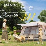 Sonuto Double Layer Family Tent for 3-12 People
