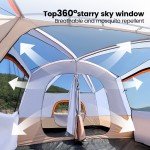 Sonuto Double Layer Family Tent for 3-12 People