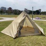 Waterproof Pyramid Tent for 3-4 People