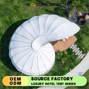 Snail Shape Luxury Glamping Tent for Camping