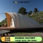 Shell-Shaped Tent for Luxurious Outdoor Glamping