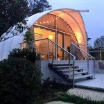 Shell-Shaped Tent for Luxurious Outdoor Glamping