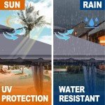 10x10ft Waterproof Gazebo with Mosquito Netting