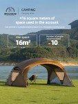 3F UL Gear Beetle-16 Extended Dome Tent for Camping