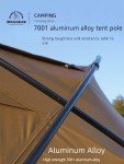 3F UL Gear Beetle-16 Extended Dome Tent for Camping