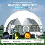 Luxury Geodesic Dome Camping Tent with Steel Frame