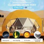 Luxury Geodesic Dome Camping Tent with Steel Frame