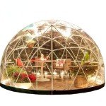 White Quick Assembly Geodesic Dome Tent for Camping
