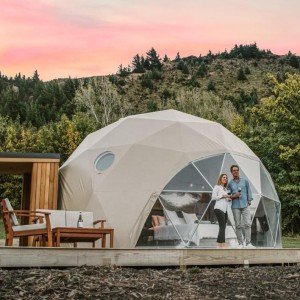 Waterproof Fireproof Geodesic Glamping Dome Tent