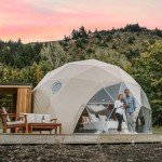 Waterproof Fireproof Geodesic Glamping Dome Tent