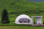 Waterproof Fireproof Geodesic Glamping Dome Tent