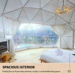 Luxury Clear Geodesic Dome Tent for Camping