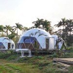 Eco-Friendly Heated Geodesic Dome Tent for Glamping
