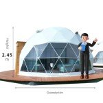 Durable Waterproof Geodesic Dome Tent for Camping