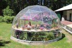 16 ft Geodesic Dome Greenhouse with Vinyl Cover