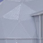 N Scale Geodesic Salt Shed Dome Model