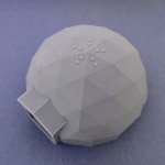 N Scale Geodesic Salt Shed Dome Model
