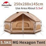 Luxury Hexagon Yurt Tent for 4 Campers