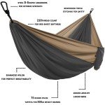 Double Parachute Hammock with Straps and Carabiner