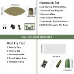 Portable Camping Hammock with Mosquito Net & Rainfly