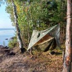 Portable Camping Hammock with Mosquito Net & Rainfly