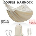 Outdoor Double Hammocks for Camping and Relaxation