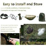 Portable Camping Hammock with Mosquito Net and Rainfly
