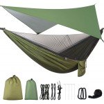 Portable Camping Hammock with Mosquito Net and Canopy