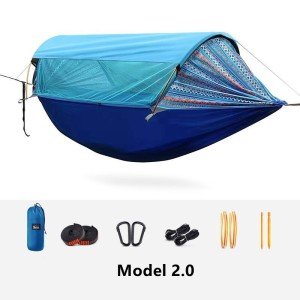 Bohemian Camping Hammock with Mosquito Net & Sunshade