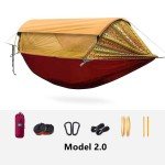 Bohemian Camping Hammock with Mosquito Net & Sunshade