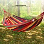 Single Wide Thick Canvas Camping Hammock Swing