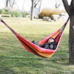 Single Wide Thick Canvas Camping Hammock Swing