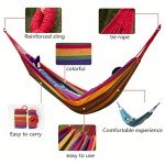 Portable Outdoor Camping Hammock with Slings and Hooks