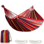 Portable Outdoor Camping Hammock with Slings and Hooks