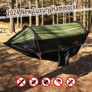 Portable Hammock with Mosquito Net for Camping