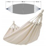 Double White Organic Cotton Hammock for Two