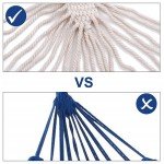 Double White Organic Cotton Hammock for Two