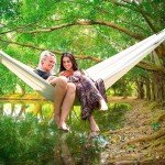 Double White Organic Cotton Hammock for Two